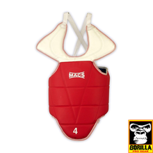 Load image into Gallery viewer, TKD REVERSABLE CHEST GUARD IN BLUE AND RED
