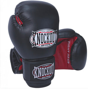 BLACK KNOCKOUT BOXING GLOVE 14OZ