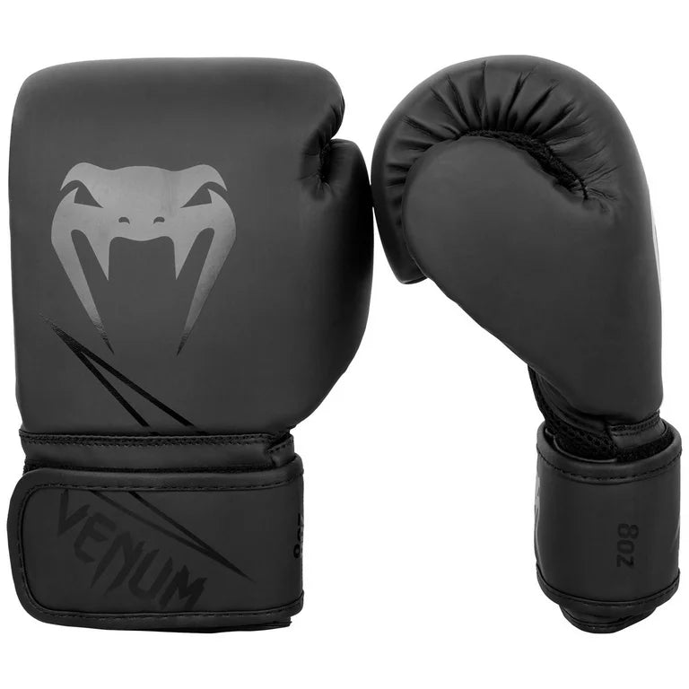 VENUM BLACK 14OZ. BOXING GLOVES